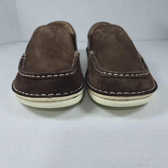 Birkenstock Unisex Duma Brown Leather Slip-On Loafers Size EU 38 Reg US W7 M5 - Picture 6 of 11